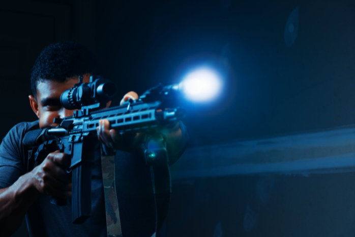 Man with gun